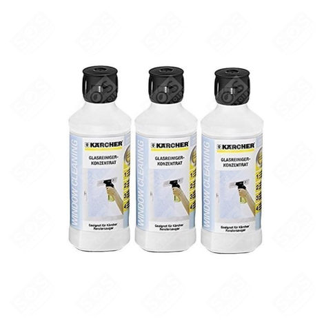 LOT DE 3 SOLUTIONS CONCENTRÉES DE NETTOYAGE( NETTOYEUR DE VITRES) NETTOYEUR VAPEUR - 62957720, 6.295-795.0