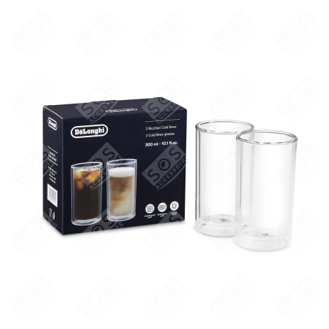 LOT DE 2 VERRES À CAFÉ 33 CL CAFETIÈRE, MACHINE À CAFÉ - AS00004179