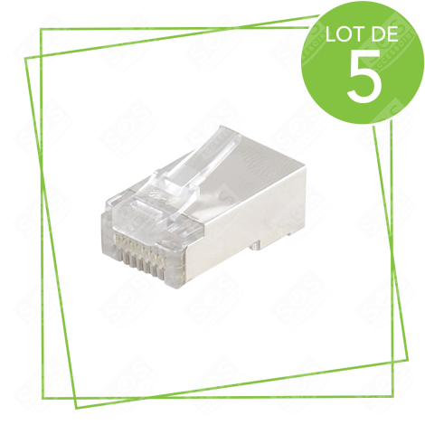 FICHES RJ45 CAT.6 A SERTIR INFORMATIQUE - 722334