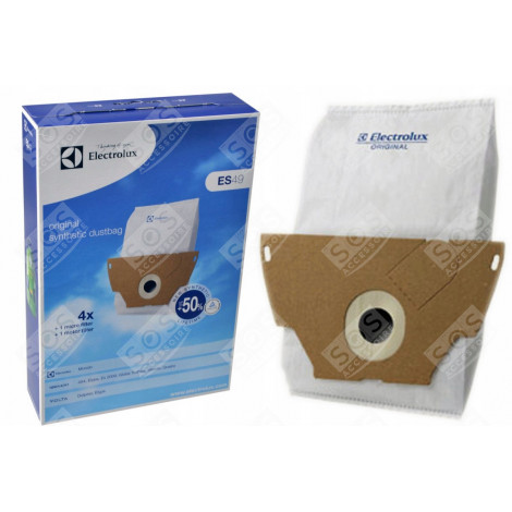 BOÎTE DE 4 SACS ES49 + FILTRE D'ORIGINE ASPIRATEUR - 9002565464