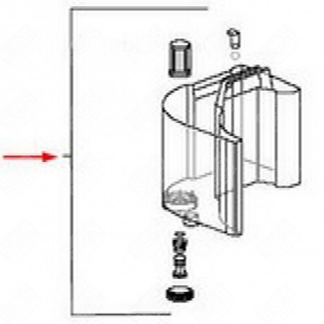 RÉSERVOIR COMPLET CAFETIÈRE, MACHINE À CAFÉ - 7332111300