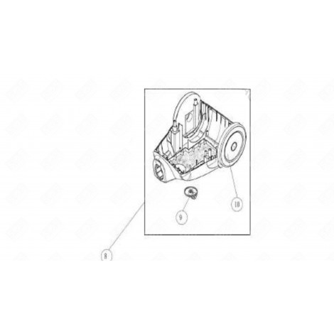 ROUE AVANT (REPÈRE 9) ASPIRATEUR - 4055246989