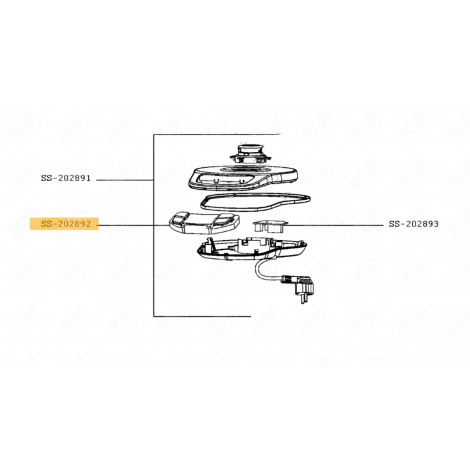 CARTE ÉLECTRONIQUE DE COMMANDE (REPÈRE SS-202892) BOUILLOIRE, CARAFE - SS-202892