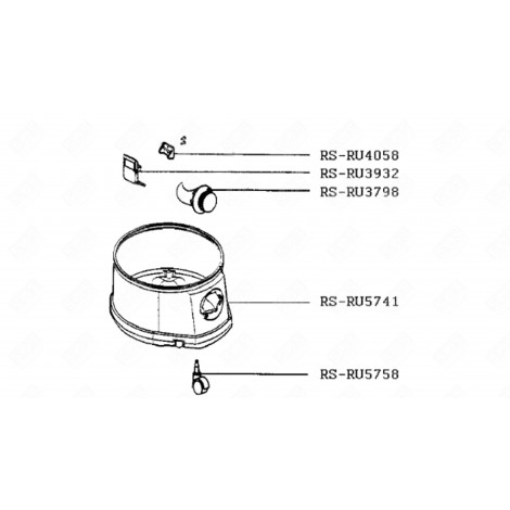 ROULETTE (REPÈRE RS-RU5758) ASPIRATEUR - RS-RU5758