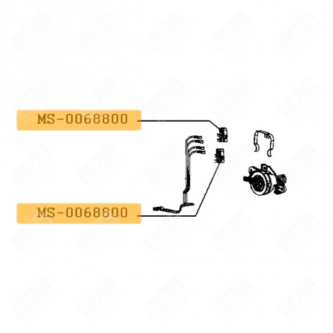 INTERRUPTEUR NESPRESSO MAESTRIA CAFETIÈRE, MACHINE À CAFÉ - MS-0068800