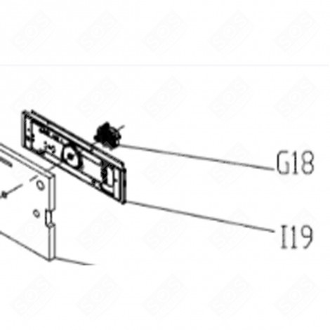 MOTEUR CHALEUR TOURNANTE G18) FOUR, CUISINIÈRE - CU000669