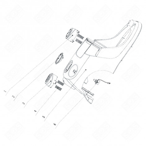 TOUCHE MARCHE / ARRÊT (REPÈRE N°1) D'ORIGINE ASPIRATEUR - 4055175998