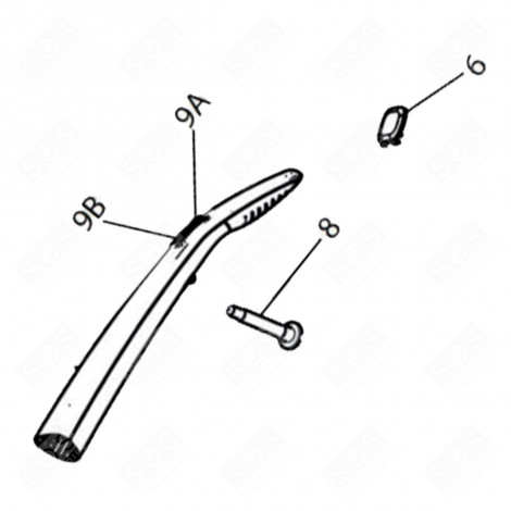 COUVERCLE SABLE (REPÈRE N°6) D'ORIGINE ASPIRATEUR - 4055478368